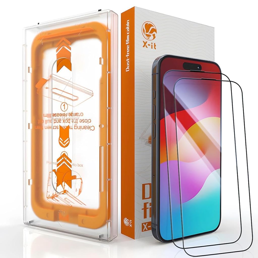 ZORBES® Compatible with iPhone 13 2pcs HD Screen Protectors Anti-Scratch Tempered Glass Screen Protector with Screen Alignment Tool & Accessories Pack ZORBES® Compatible with iPhone 13 2pcs HD Screen Protectors Anti-Scratch Tempered Glass Screen Protector with Screen Alignment Tool & Accessories Pack